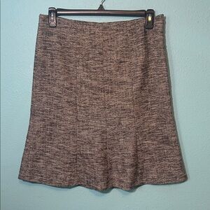 Talbots Navy and Cream tweed A-Line Skirt